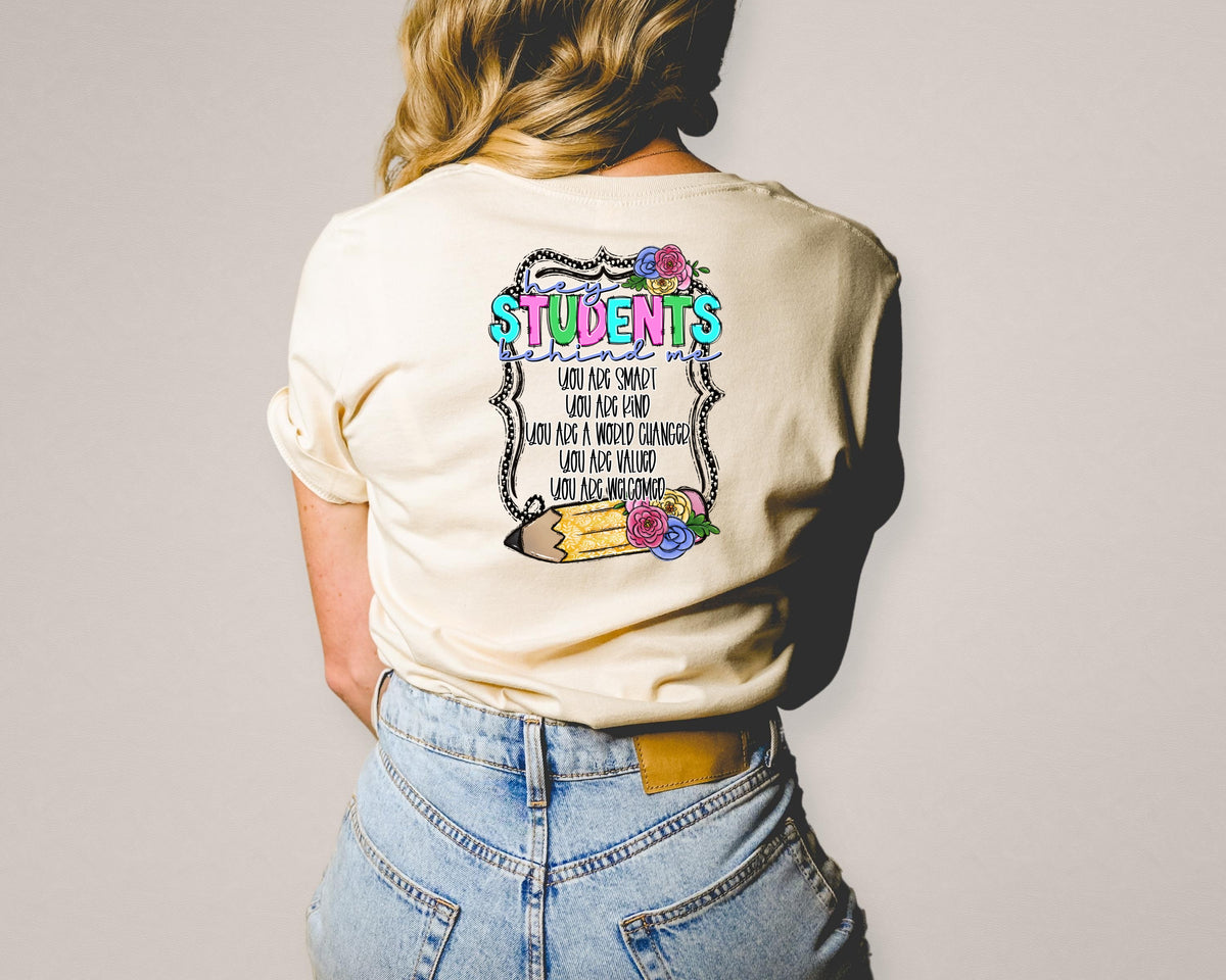 hey students behind me (S&G) DTF transfer