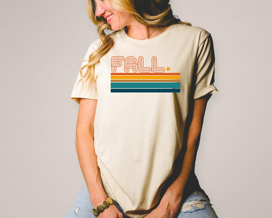 Fall stripes retro  DTF TRANSFER