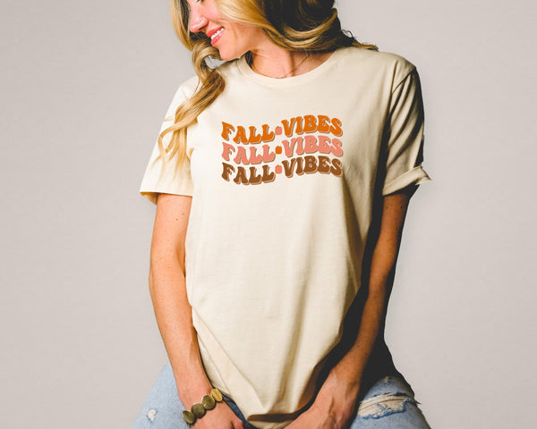 Fall vibes retro (repeat) DTF TRANSFER
