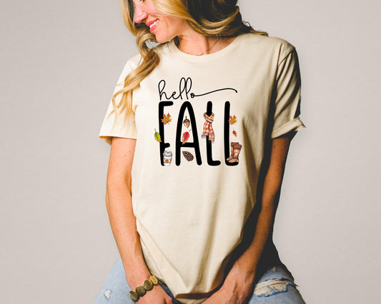 Hello fall (fall items) 132 DTF TRANSFER