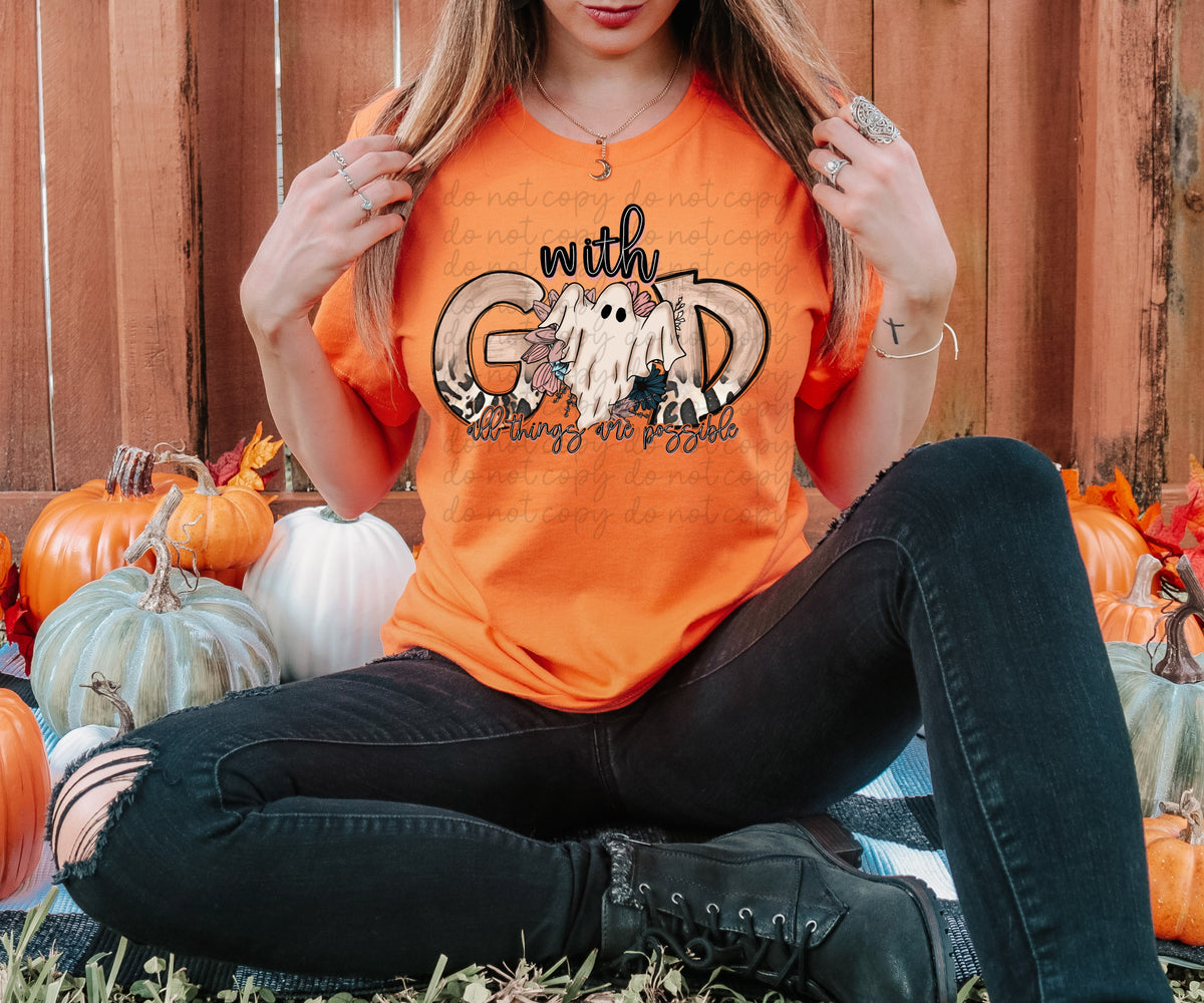 With God all things are possible GHOST SSD 112148 DTF TRANSFER