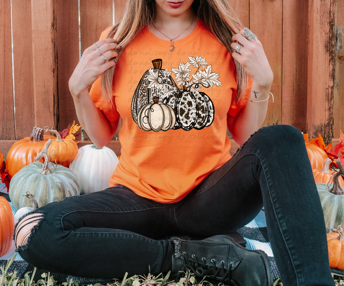 Animal print pumpkins 8243 DTF TRANSFER