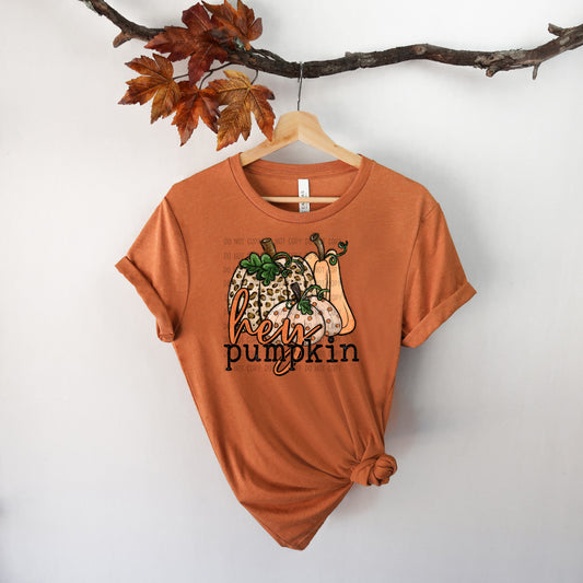 Hey pumpkin (leopard and trio pumpkins) 772 DTF TRANSFER