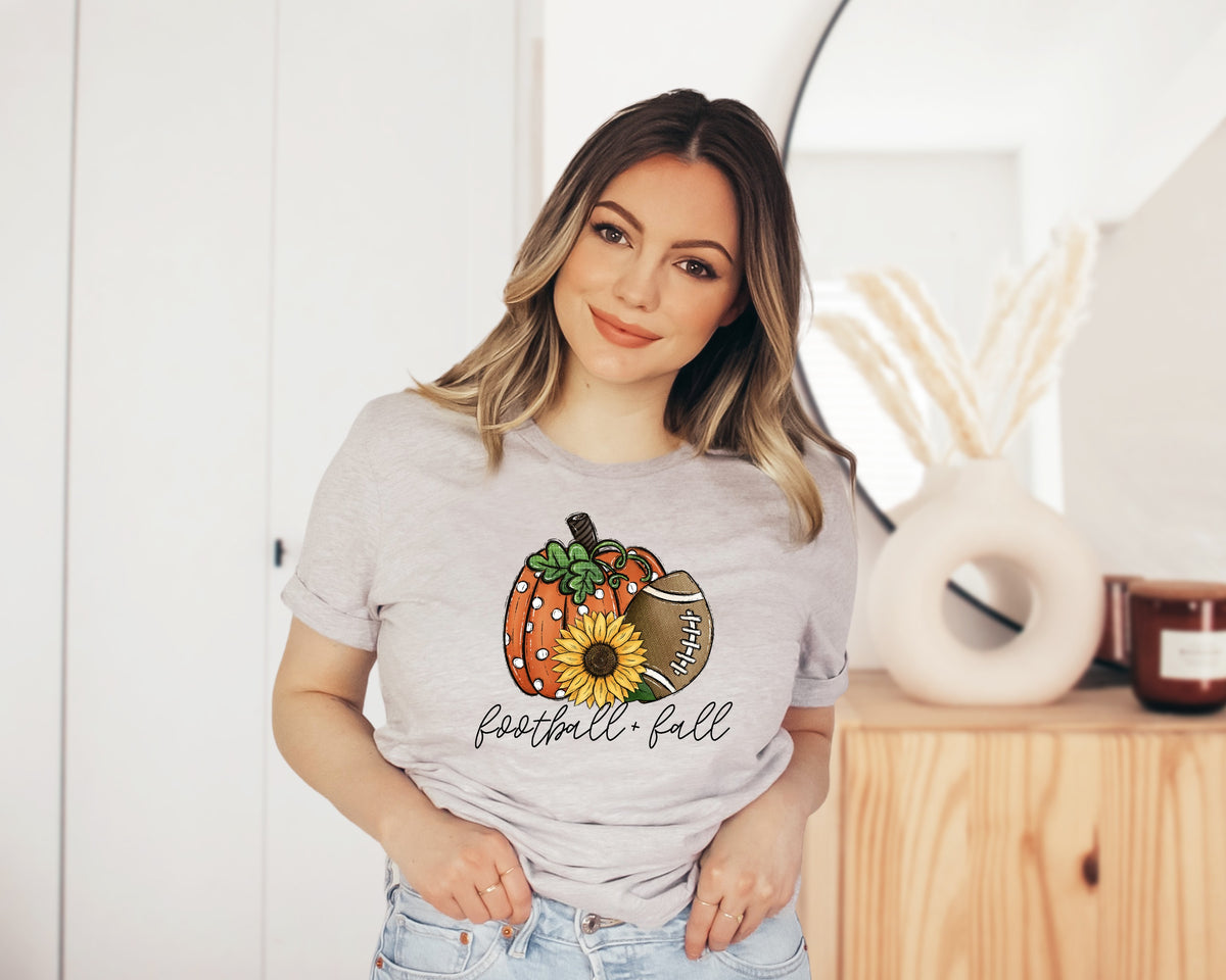 Football & fall (pumpkin/football/sunflower) 112317 DTF TRANSFER
