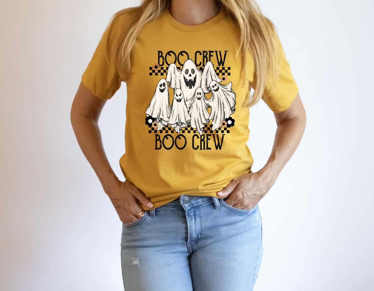 Boo crew boo crew (with ghost) 112240 DTF TRANSFER