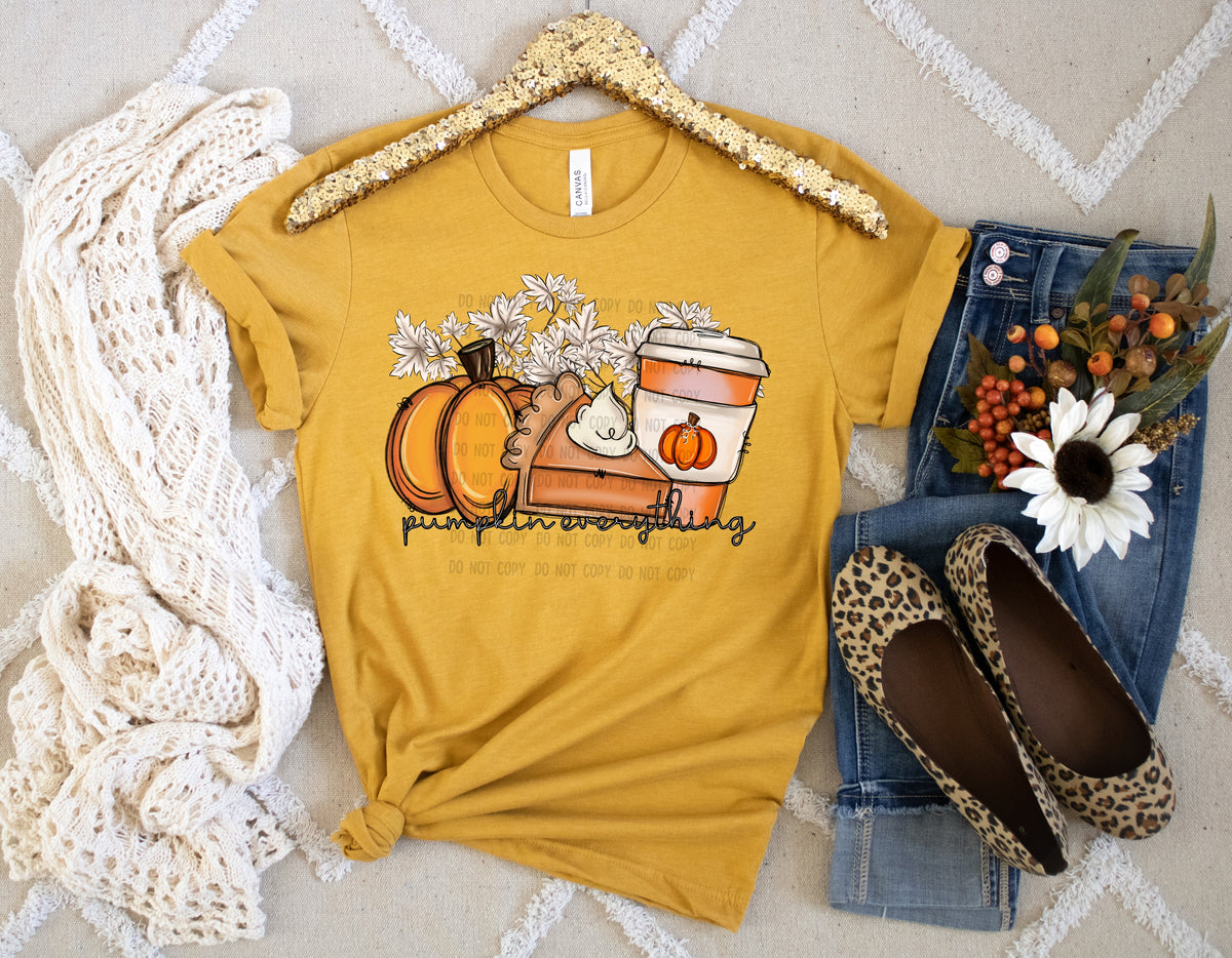 Pumpkin everything (pumpkin/pie/latte) 112221 DTF TRANSFER