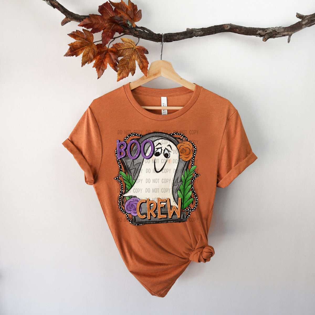 Boo crew with ghost 112155 DTF TRANSFER