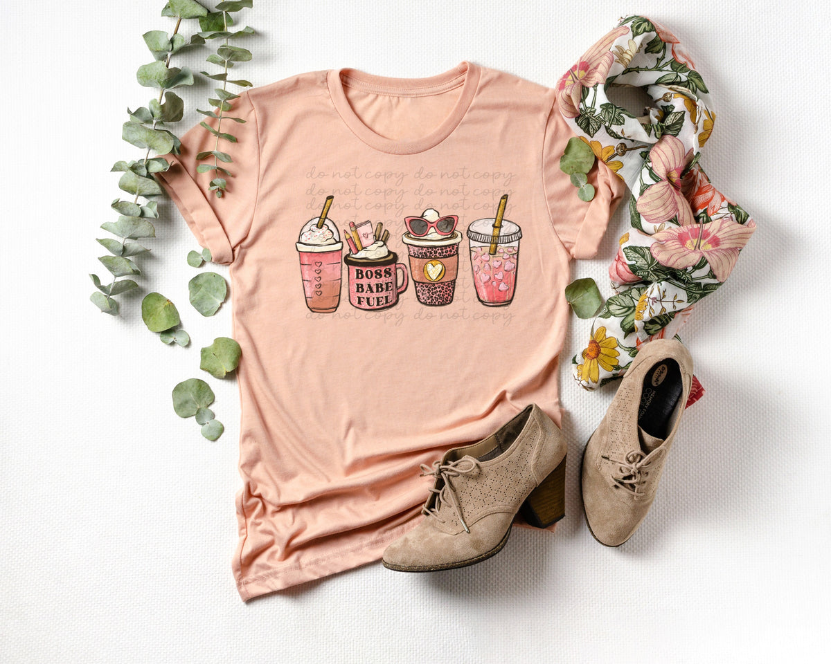 Boss babe fuel lattes 112309 DTF TRANSFER