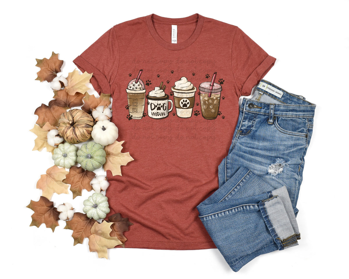 Dog mom lattes 112723 DTF TRANSFER