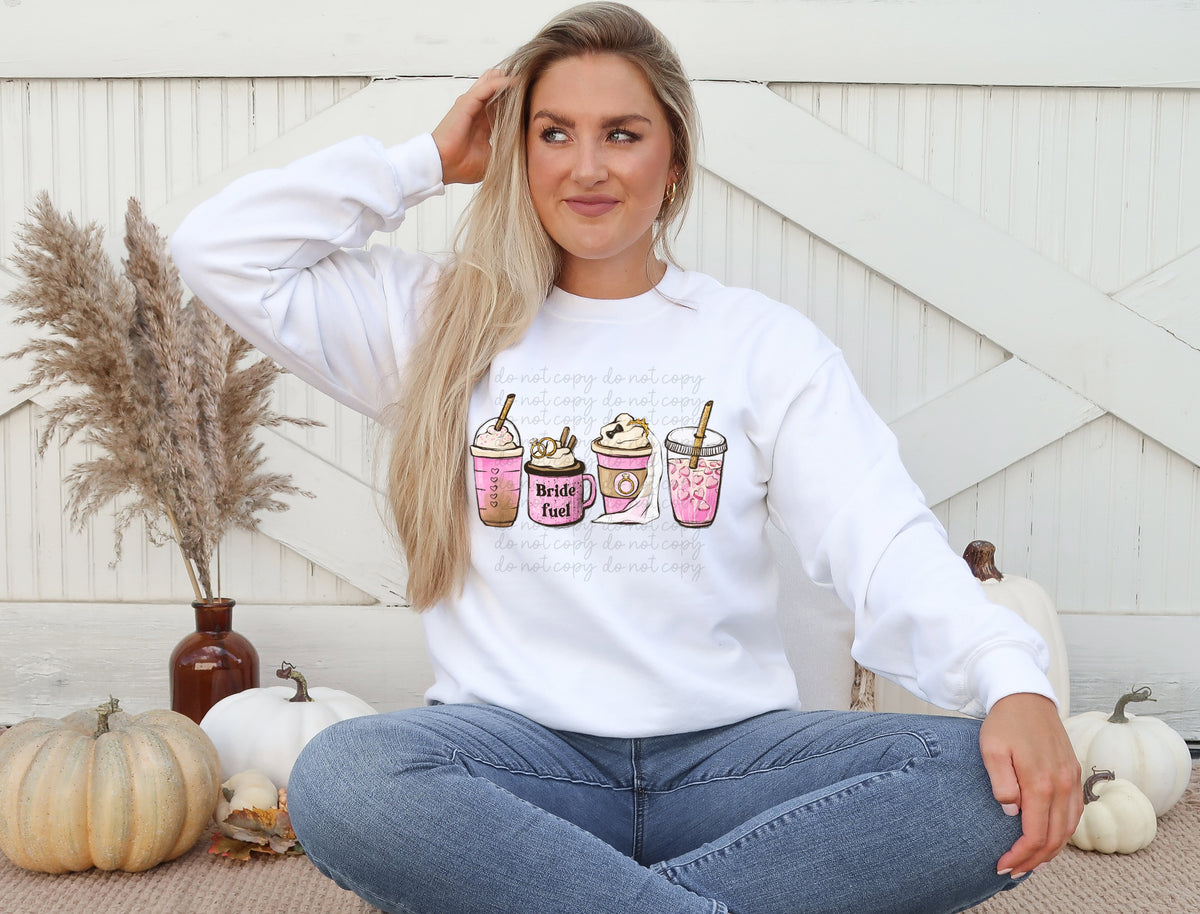 Bride fuel pink lattes 112310 DTF TRANSFER