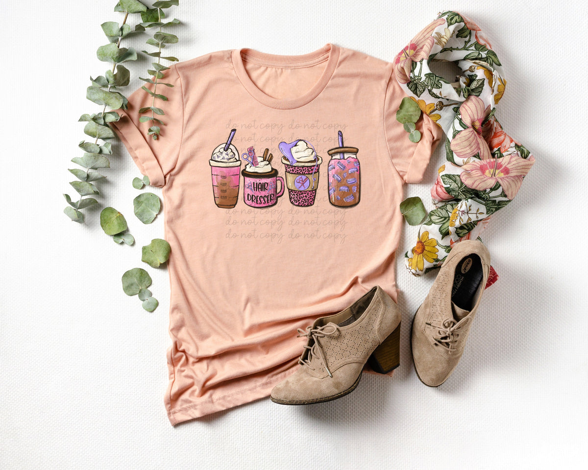 Hair dresser lattes 112324 DTF TRANSFER