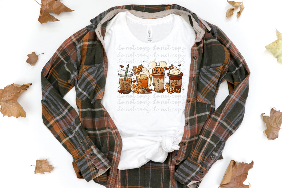 Mouse fall latte 8376 DTF TRANSFER