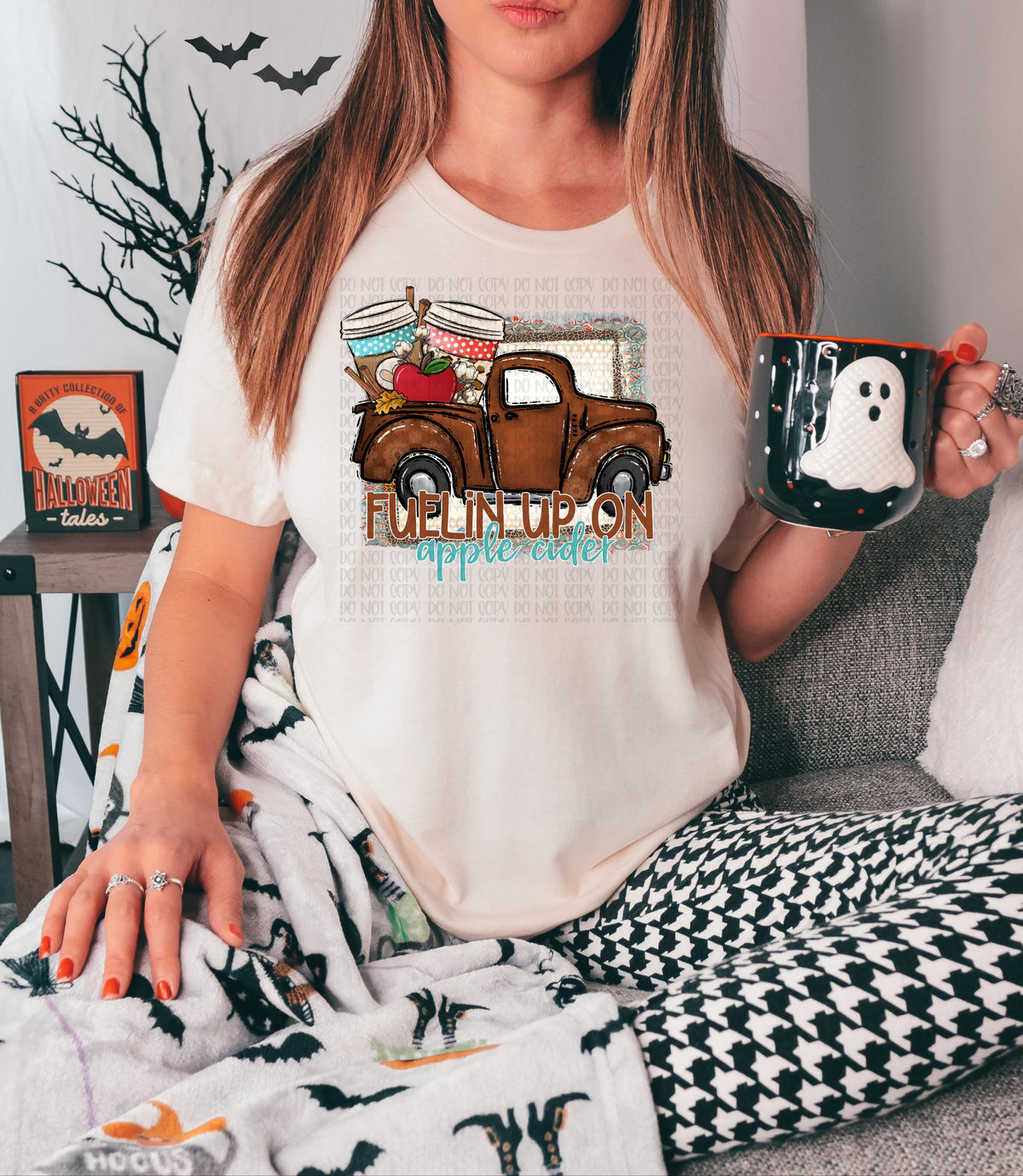 Fuelin up on apple cider with truck (SSD) DTF TRANSFER