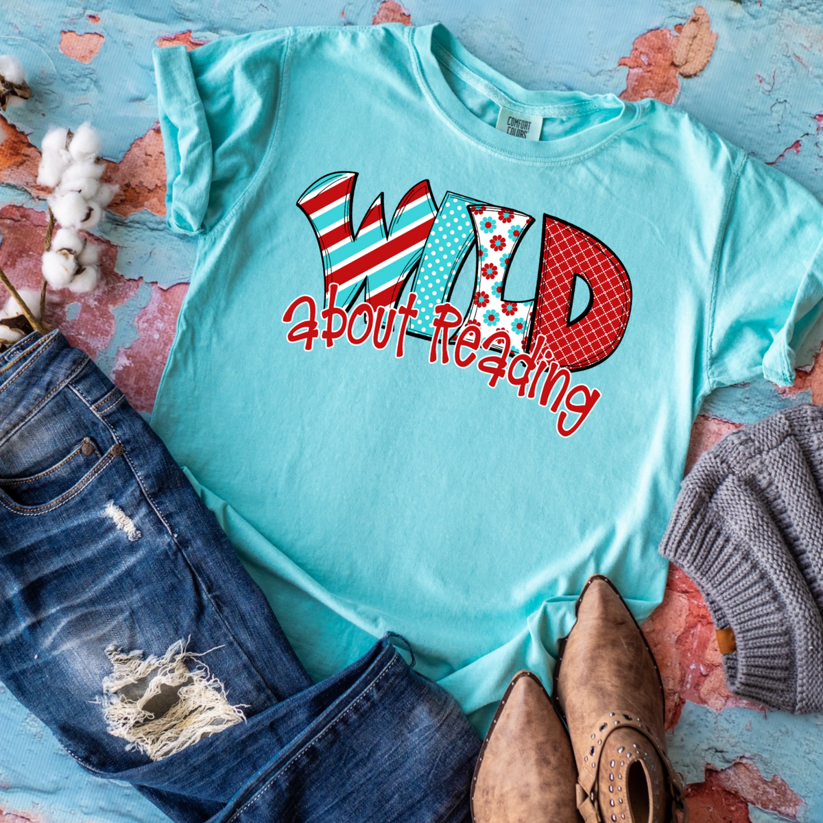 Wild about reading 059 DTF TRANSFER