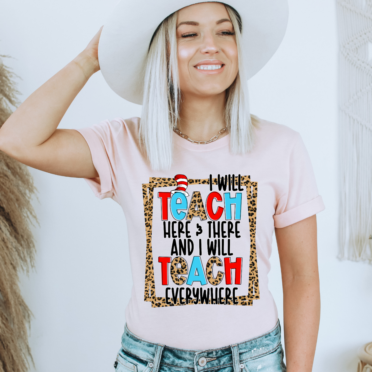 I will teach here and there and I will teach everywhere 058 DTF TRANSFER