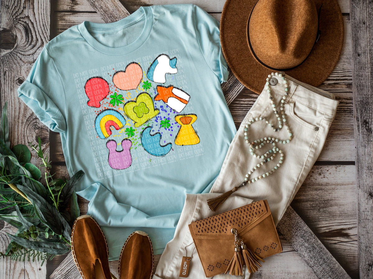 Lucky collage DTF TRANSFER