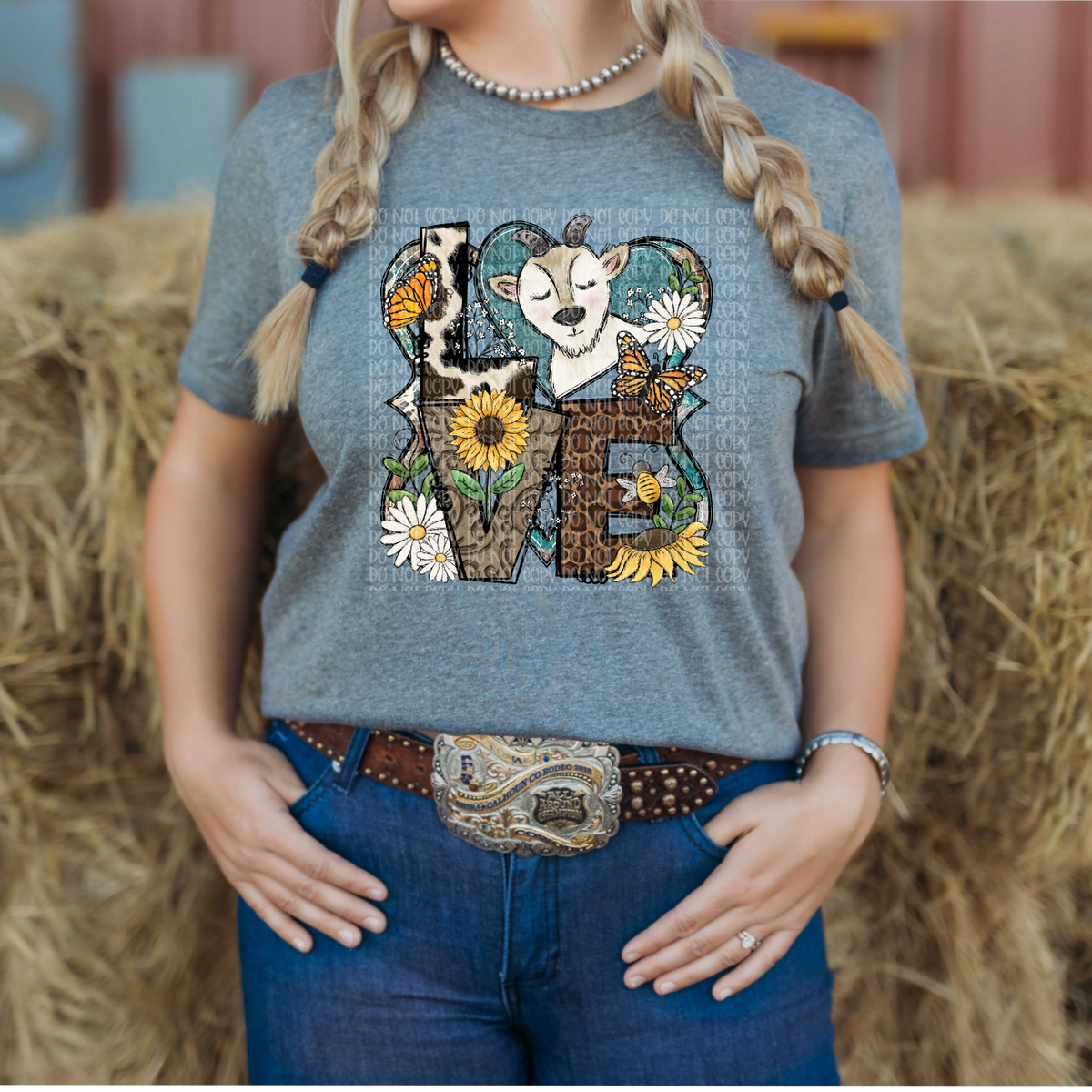 LOVE Goat DTF TRANSFER