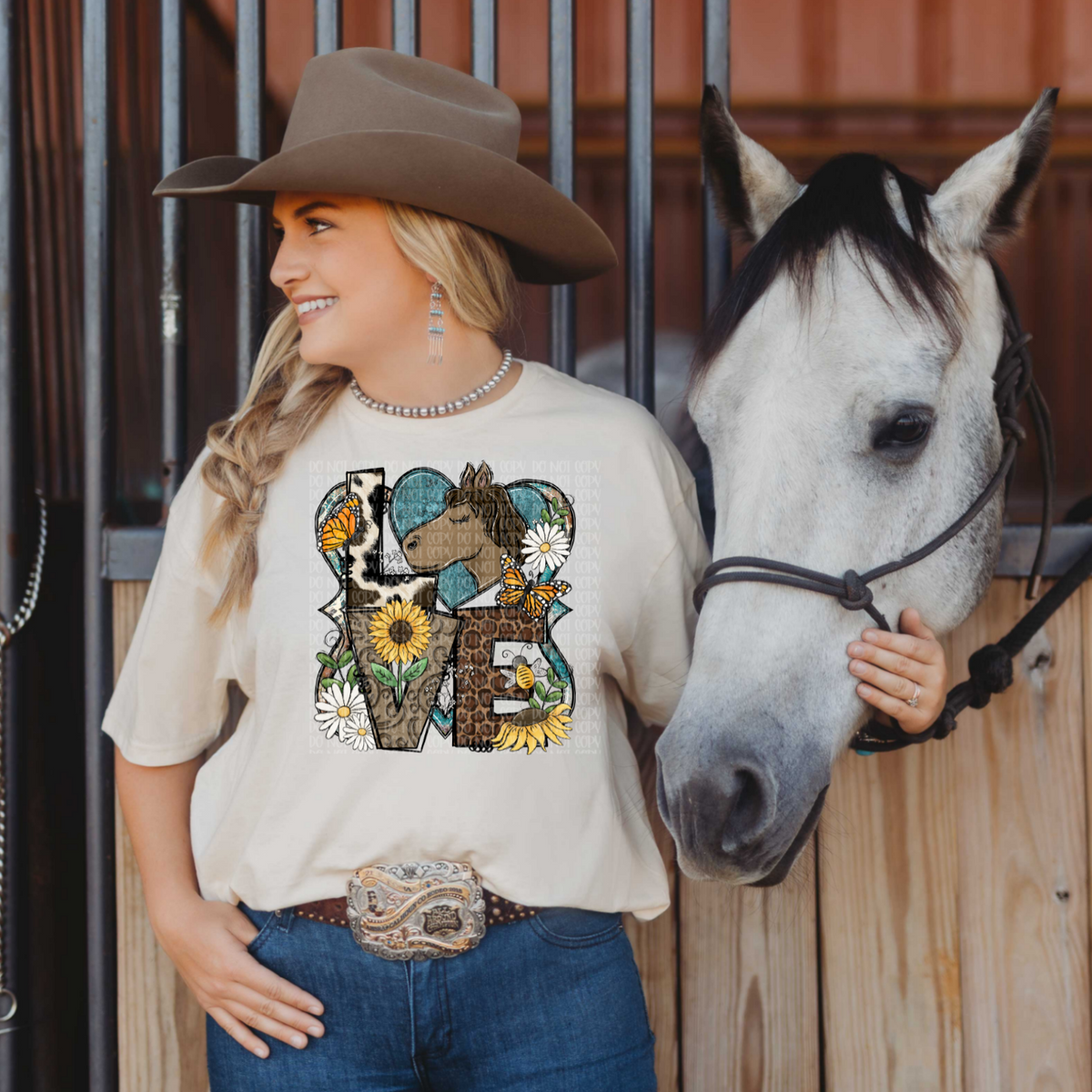 LOVE Horse  DTF TRANSFER