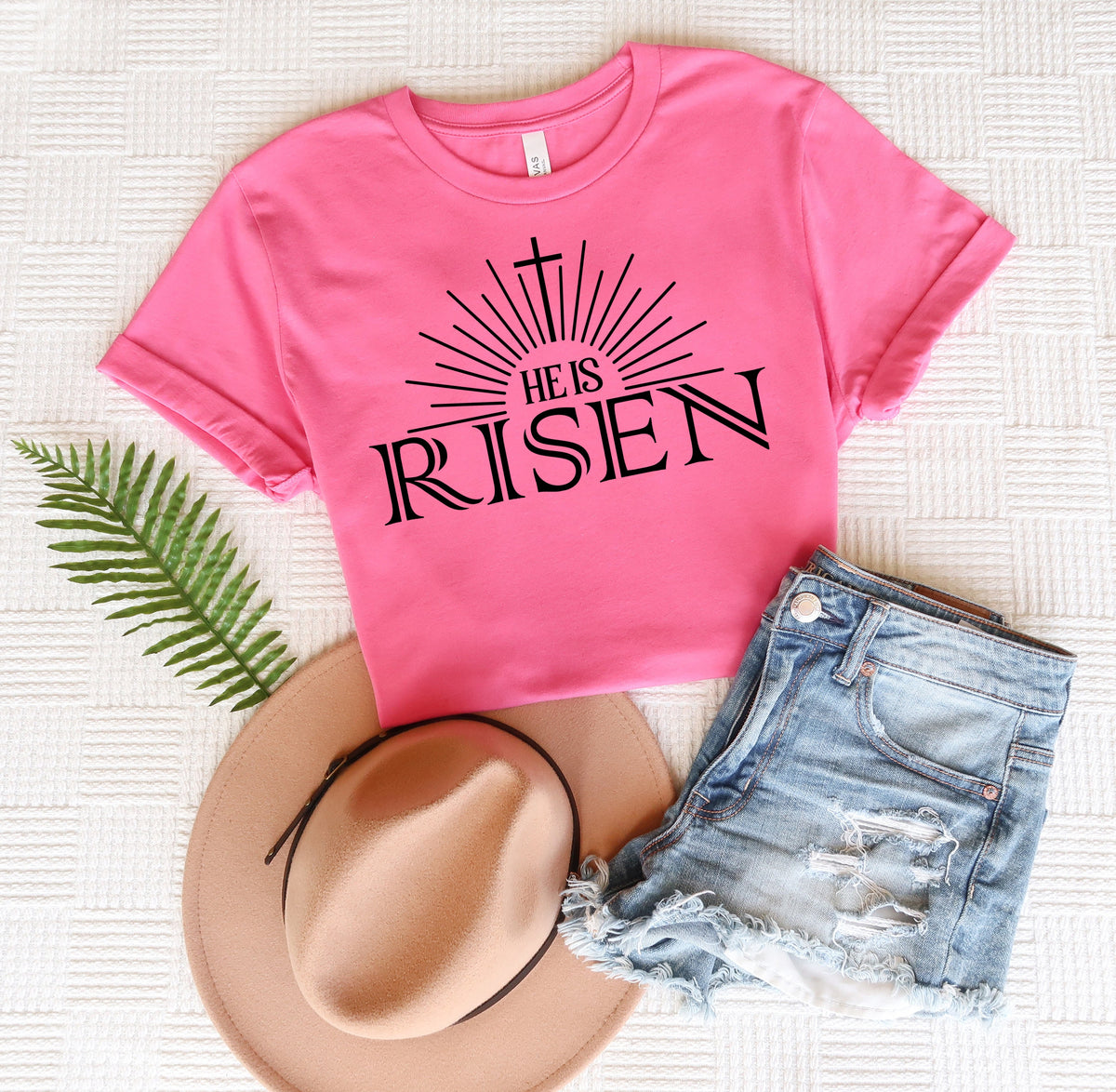 He is risen BLACK  DTF Transfer