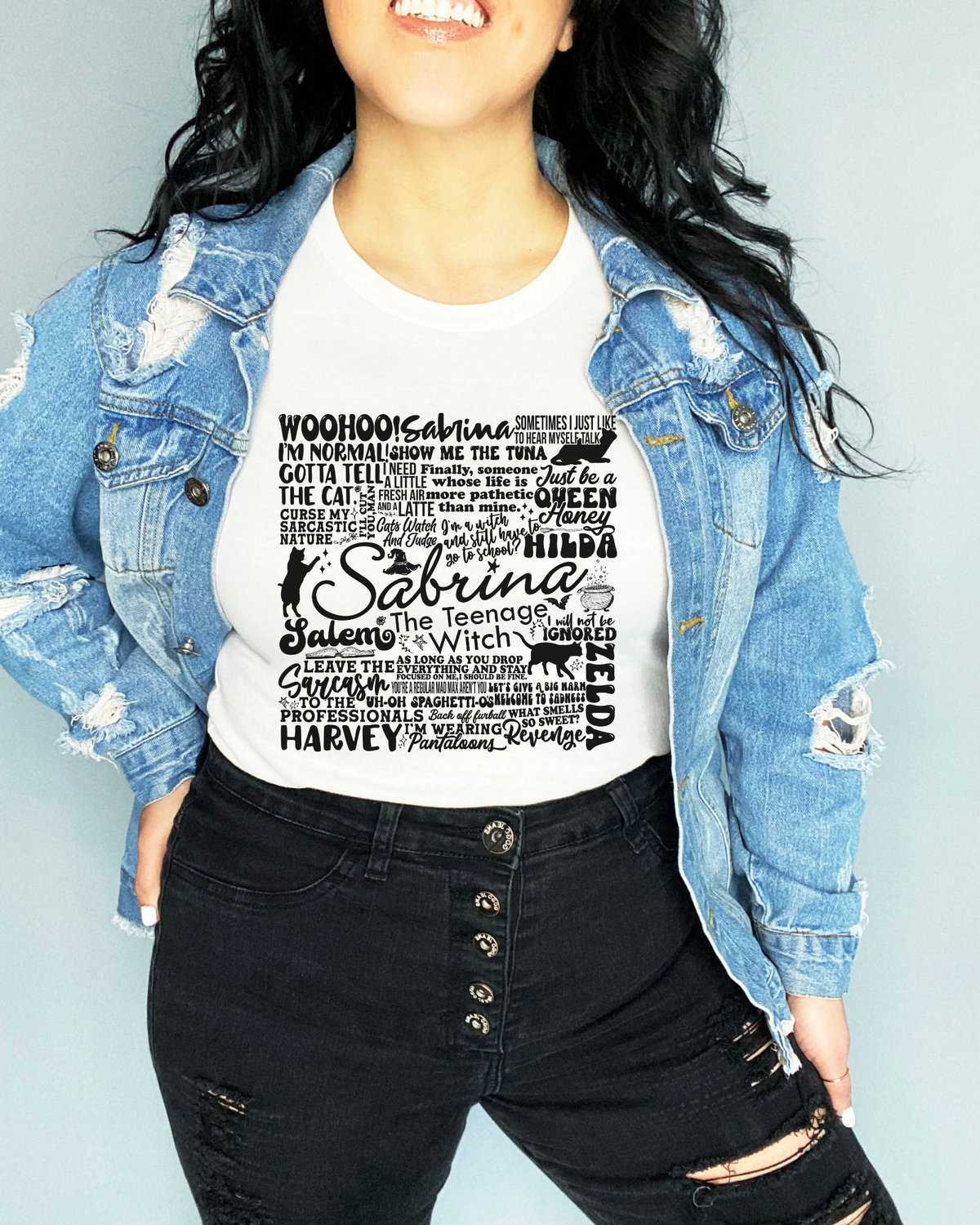 Teenage Witch SUBWAY BLACK screen print transfer