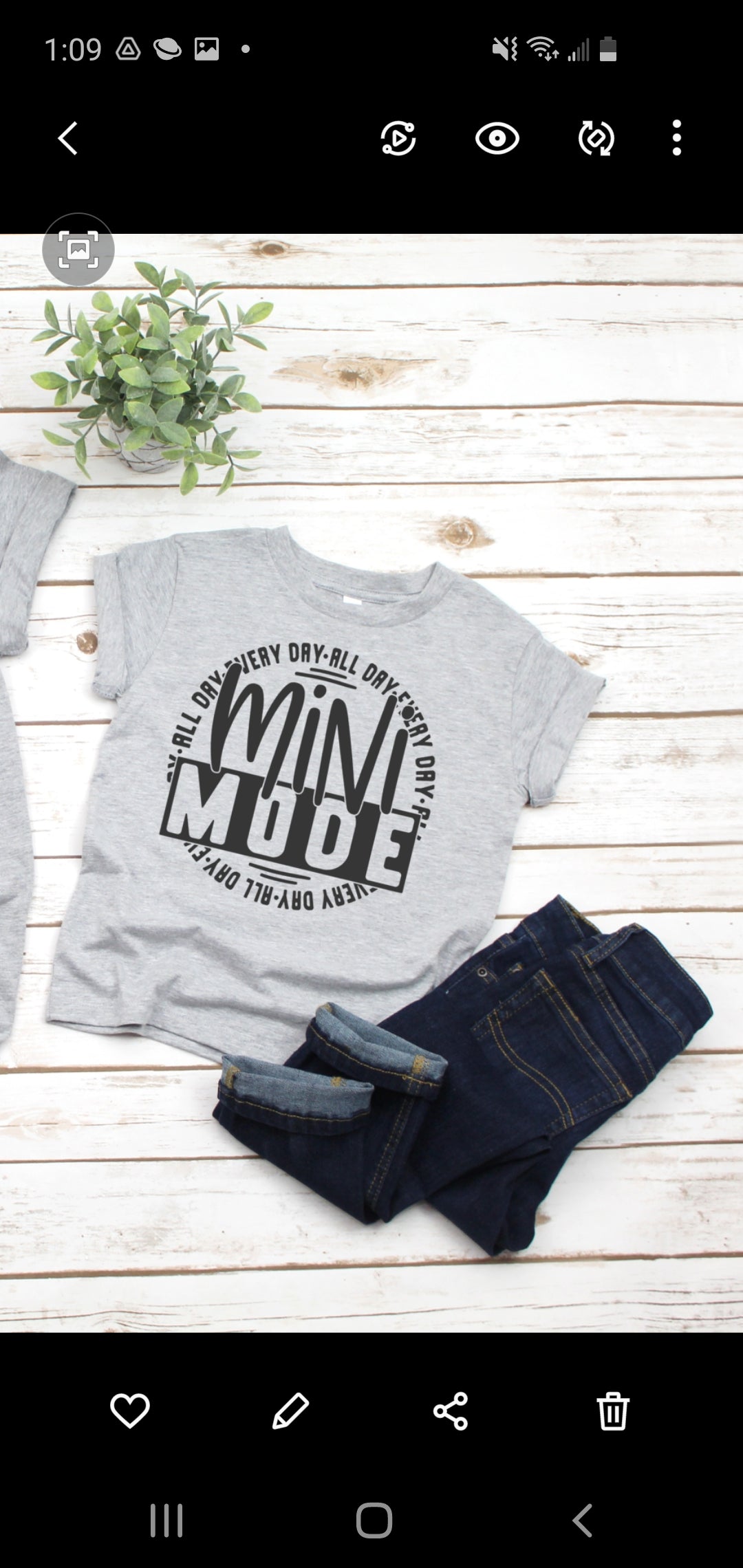 Mini mode circle BLACK youth screen print transfer