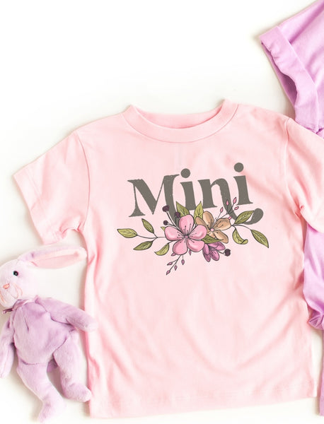 INFANT Mini with flowers DTF transfer