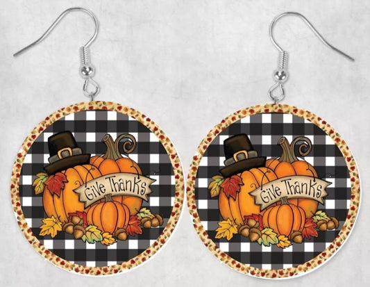 Fall Give Thanks earrings