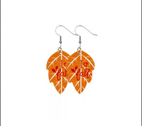 I love fall leaf earrings