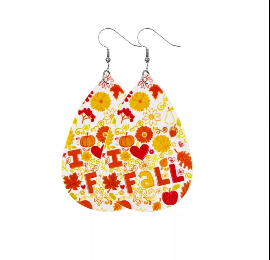 I love fall earrings