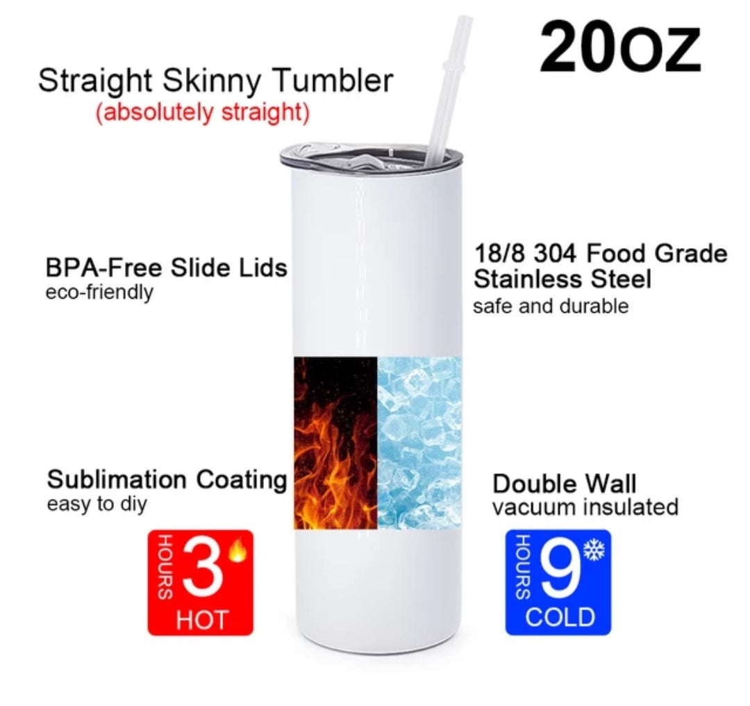 20 ounce sublimation tumbler