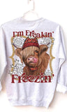 I'm freaking freezin' with cow 8402 DTF TRANSFER