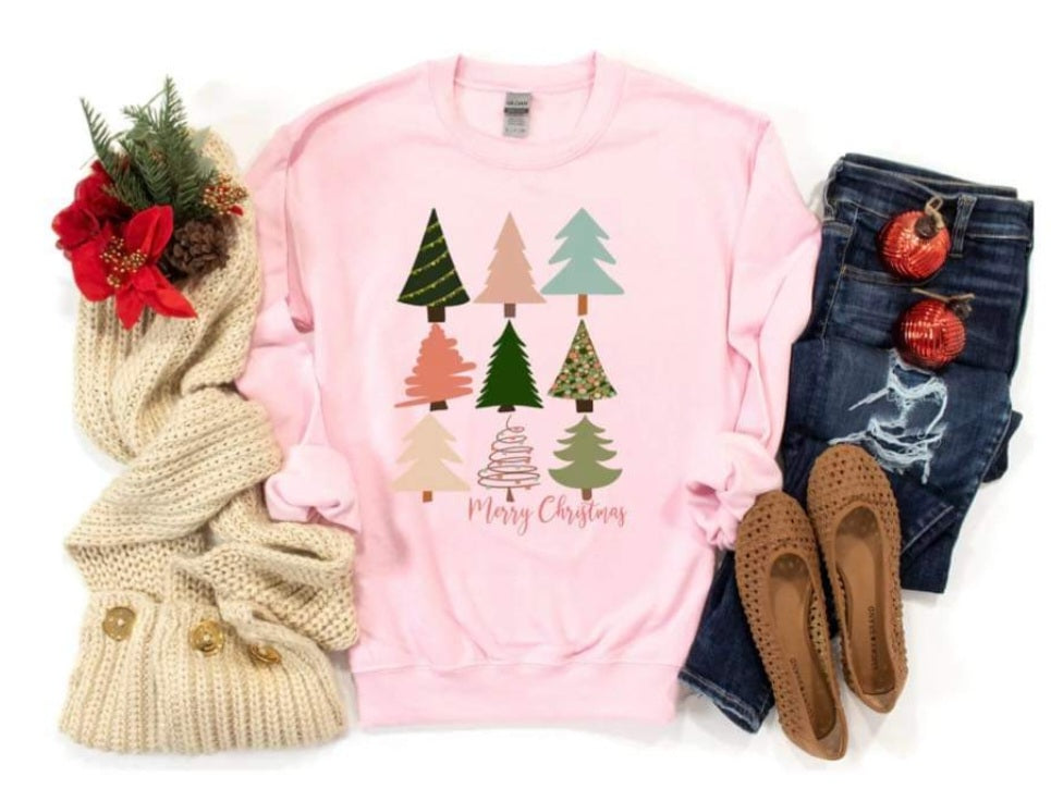 Merry Christmas Tree Collage 1171 DTF TRANSFER