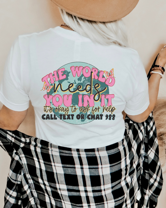 The world needs you in it it's okay to ask for help 112113 DTF TRANSFER