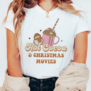 Hot cocoa & Christmas movies GRUNGE 8608 DTF TRANSFER