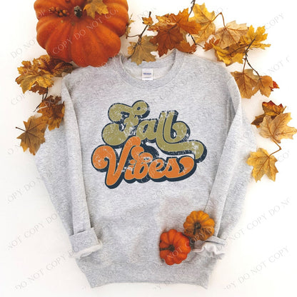 Fall vibes (green/orange) 8271 DTF transfer