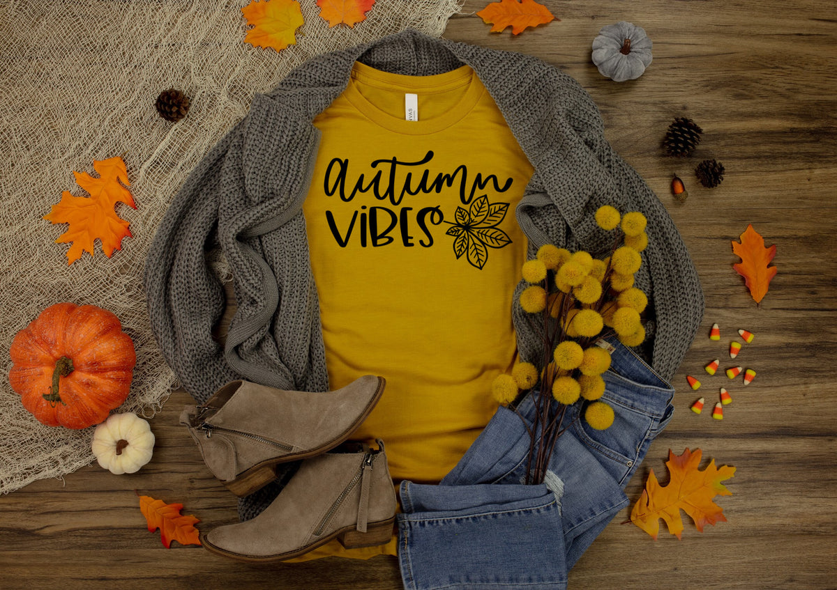 Autumn vibes screen print transfer
