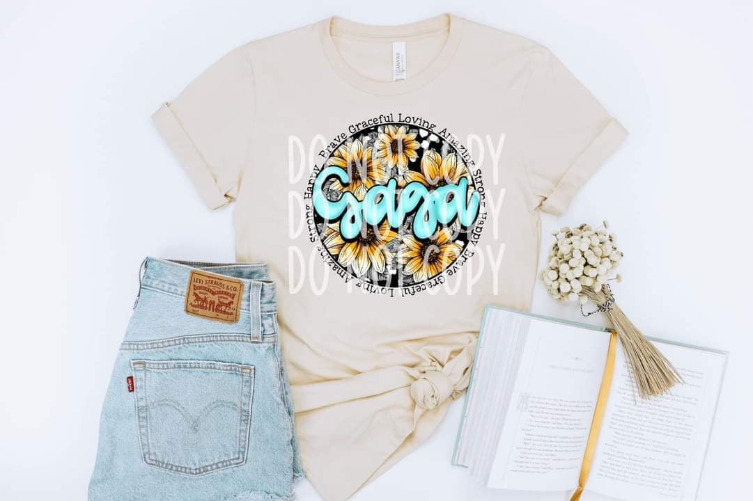 Happy Brave Graceful Loving Amazing GAGA DTF TRANSFER