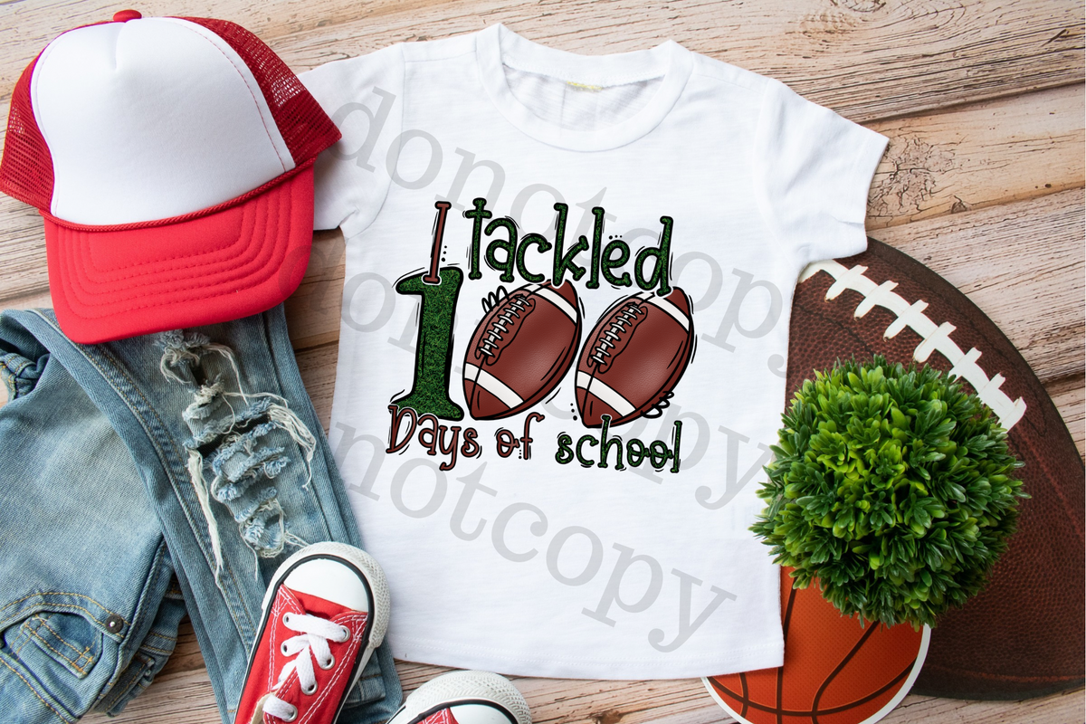 I Tackled 100 Days of School 060 DTF TRANSFER