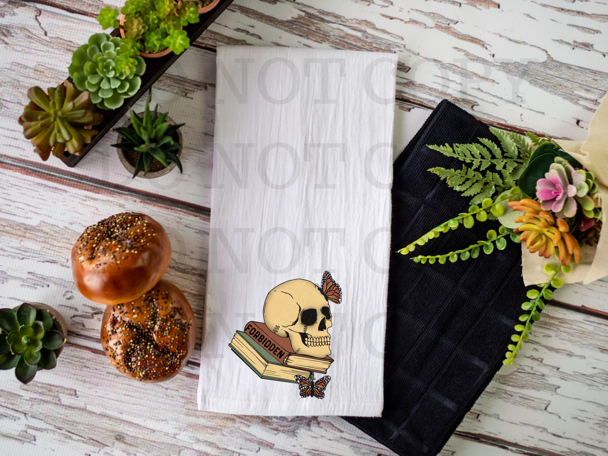 Forbidden stacked Books skelly DTF TRANSFER