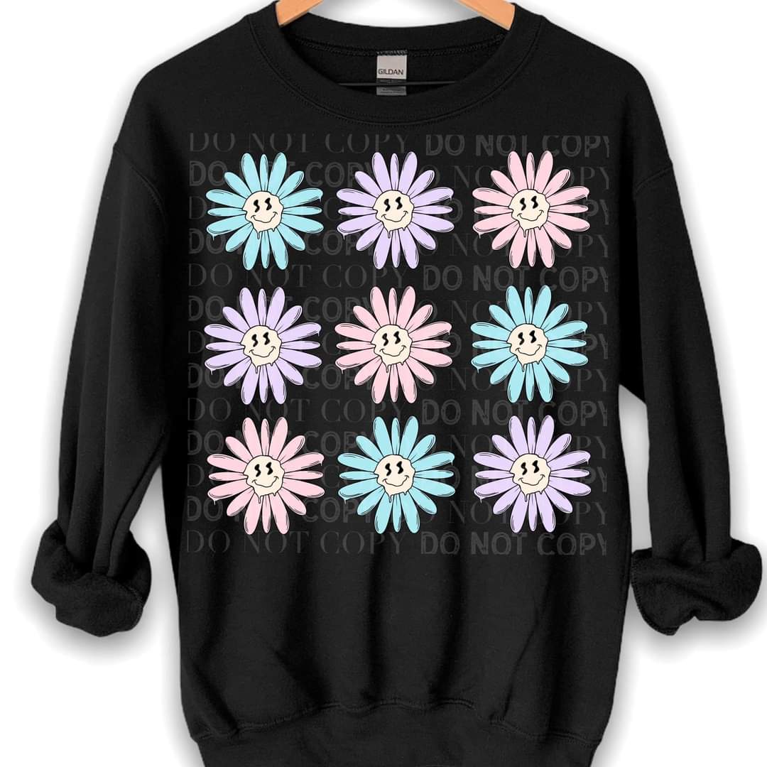 Anxiety Daisies Colorful DTF TRANSFER