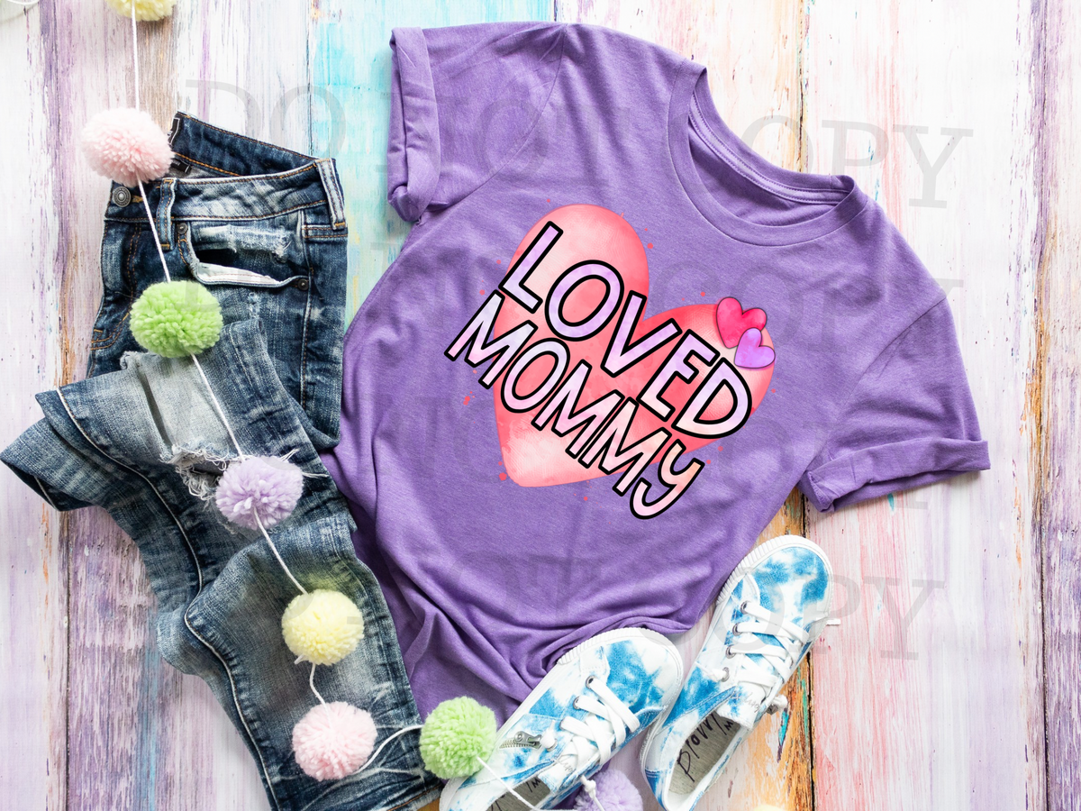 Loved Mommy 112742 DTF TRANSFER
