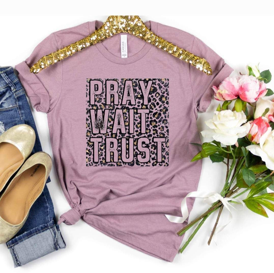 Pray Wait Trust DTF transfer