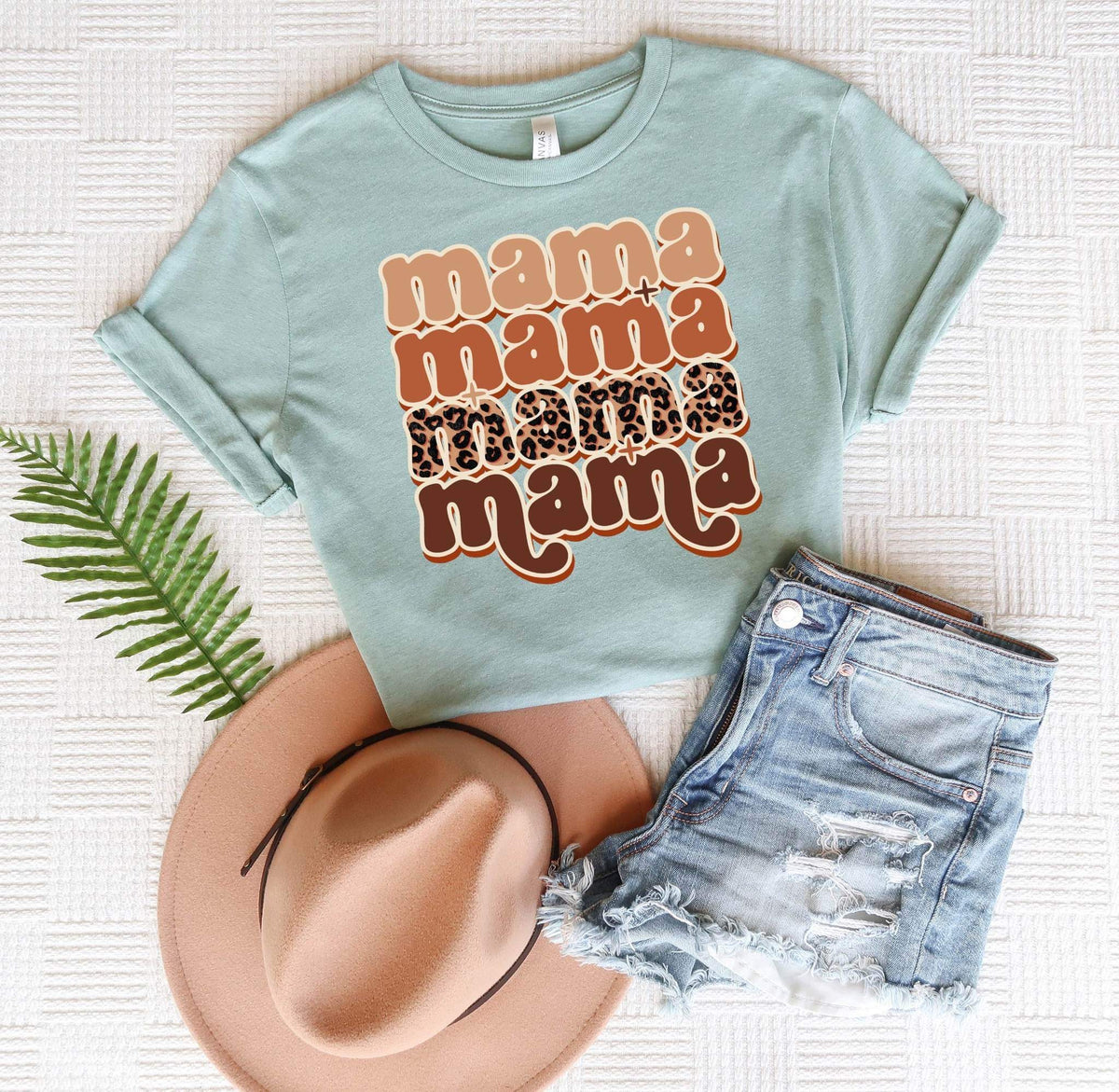 Mama stacked boho DTF transfer