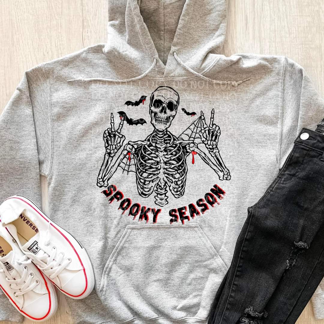 Spooky Season Bloody Skelly DTF TRANSFER