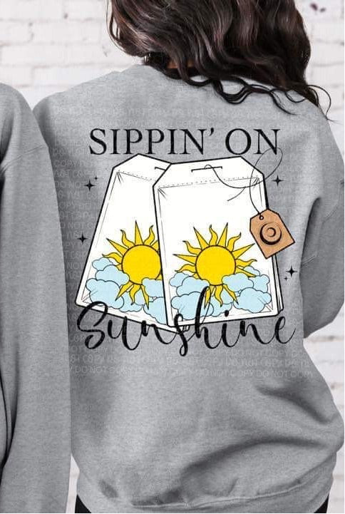 Sippin’ on sunshine (“tea” bags of sunshine) DTF TRANSFER