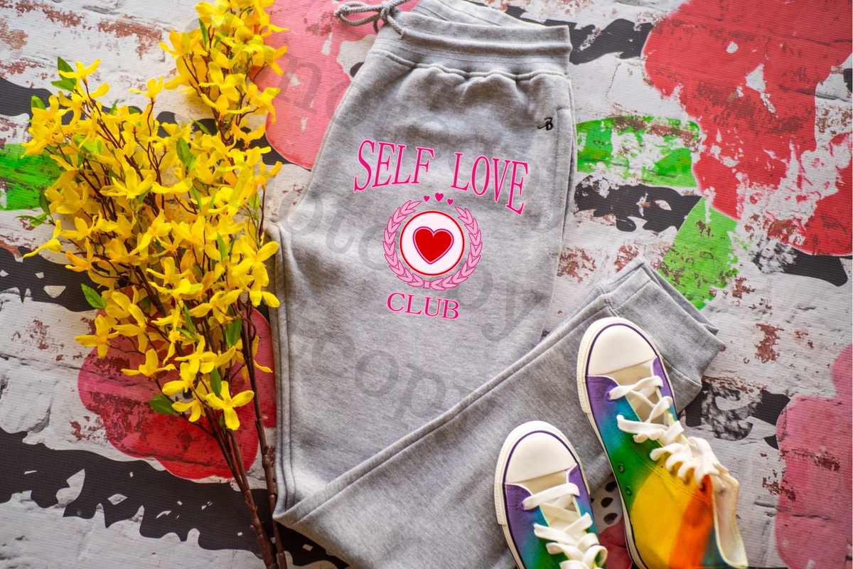 Self Love Club pink and red 112471 DTF TRANSFER