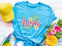 Retro Mama Groovy lightning bolt DTF TRANSFER