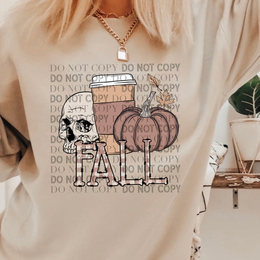 Fall (skull/latte/pumpkin) DTF TRANSFER