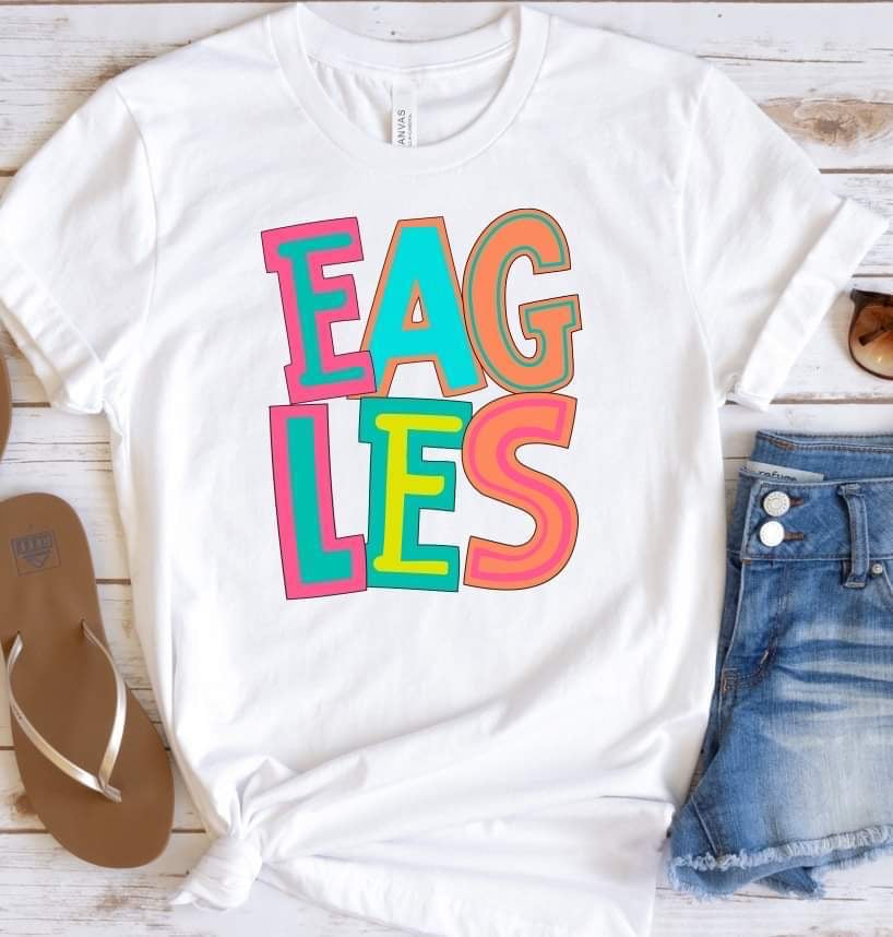 Eagles colorful 8099 DTF transfer