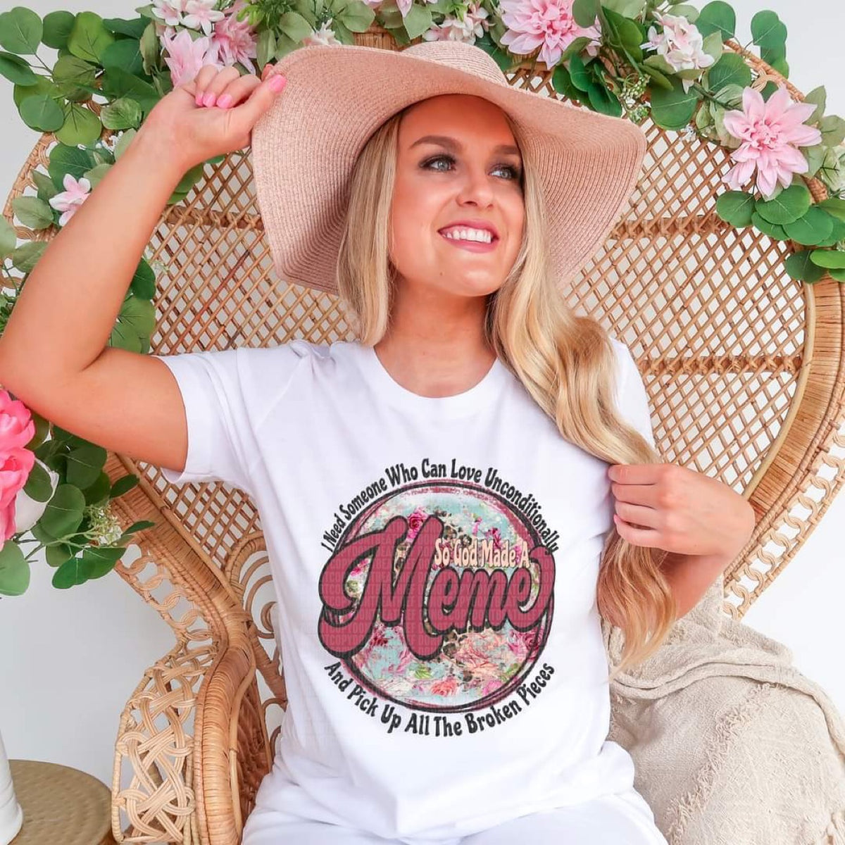 MEME I need someone who can love unconditionally and pick up all the broken pieces CIRCLE DTF TRANSFER